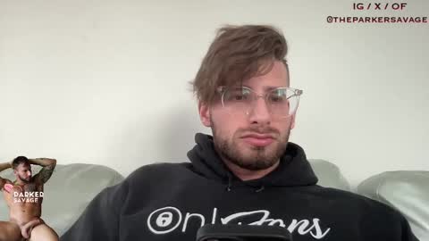 Snapshot of theparkersavage chatting on 10/07/25, 07:44 Parker Savage online show from 10/07/25, 07:44