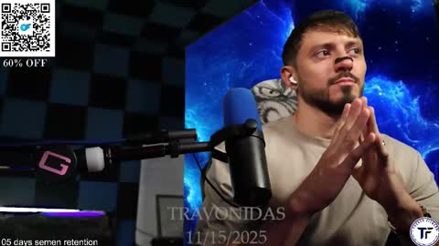 Snapshot of travonidas chatting on 11/15/25, 11:07 Greek God online show from 11/15/25, 11:07