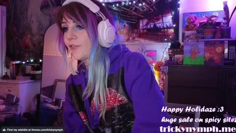 Snapshot of tricky_nymph chatting on 12/28/24, 06:17 Cassie online show from 12/28/24, 06:17