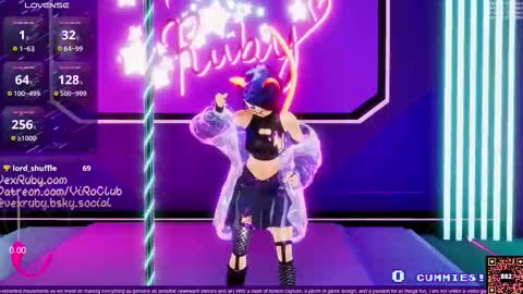 Snapshot of vexruby chatting on 02/15/26, 01:13 Vex Ruby online show from 02/15/26, 01:13