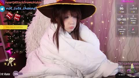 Snapshot of yourcutewaifu chatting on 12/16/24, 07:00 Lina Fansly online show from 12/16/24, 07:00