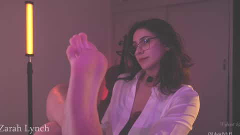 Snapshot of zarahlynch chatting on 02/19/26, 11:56 Miss Lynch Next show 2911 online show from 02/19/26, 11:56