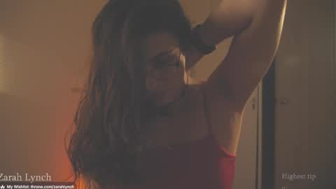 Snapshot of zarahlynch chatting on 05/12/26, 12:52 Miss Lynch Next show 2911 online show from 05/12/26, 12:52