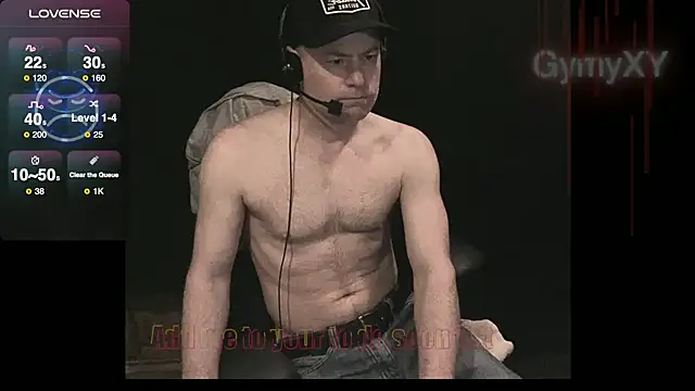 Snapshot of GymyXY chatting on 02/01/25, 10:37 GymyXY online show from 02/01/25, 10:37