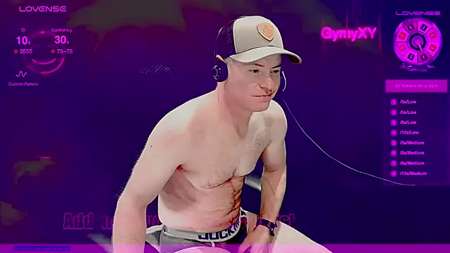 Snapshot of GymyXY chatting on 02/16/25, 10:54 GymyXY online show from 02/16/25, 10:54