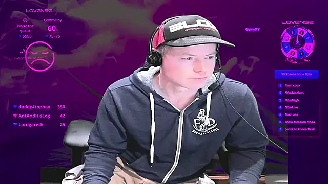 Snapshot of GymyXY chatting on 02/22/25, 07:56 GymyXY online show from 02/22/25, 07:56