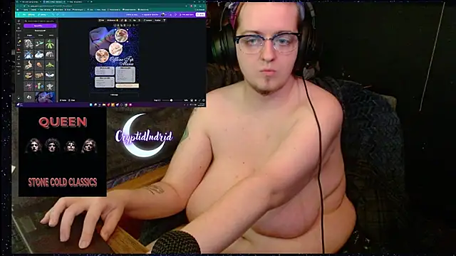CryptidIndrid online show from 12/23/24, 02:13