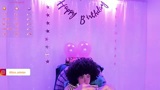 Alice winter  online show from 01/19/25, 09:23