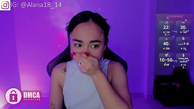 Snapshot of Alana_Pherson chatting on 01/19/26, 07:34 Alana Pherson online show from 01/19/26, 07:34