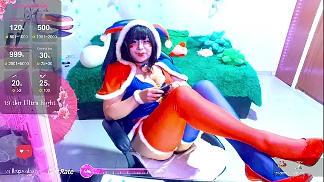 MilkyXSakura online show from 12/14/24, 03:07