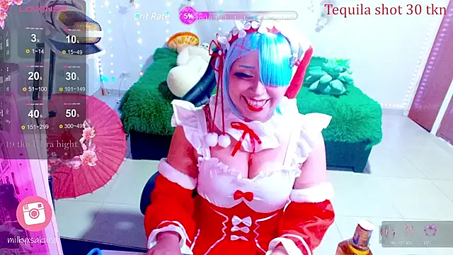 MilkyXSakura online show from 12/27/24, 02:36