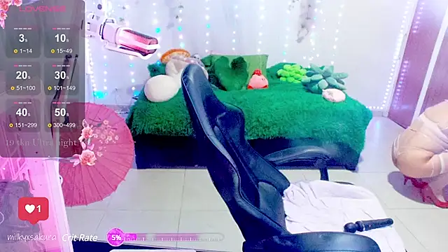 MilkyXSakura online show from 02/02/25, 03:10