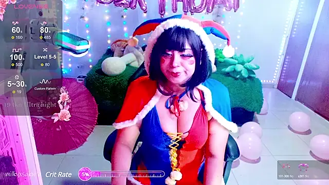 MilkyXSakura online show from 02/13/25, 03:39