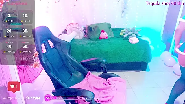 MilkyXSakura online show from 02/17/25, 03:36