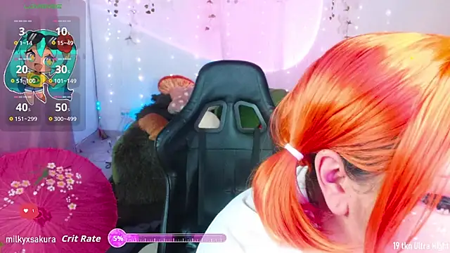 MilkyXSakura online show from 10/31/25, 02:23