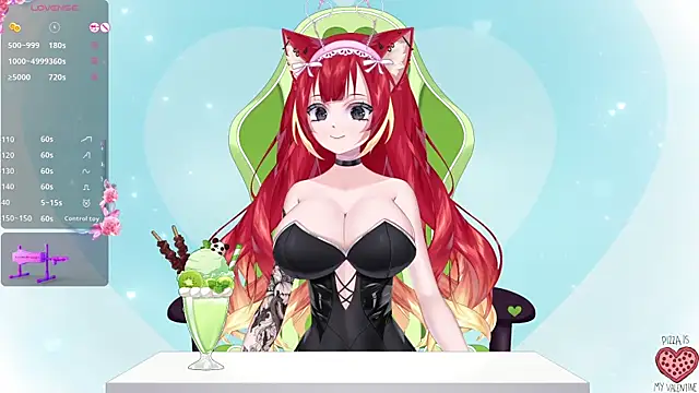 Snapshot of LewdKira_VT chatting on 02/14/25, 06:45 LewdKira VT online show from 02/14/25, 06:45