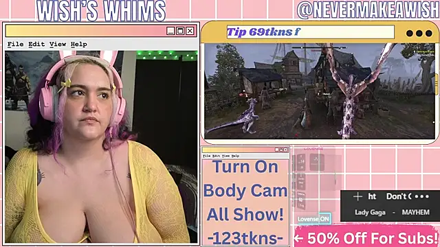 nevermakeawish online show from 07/08/26, 10:53