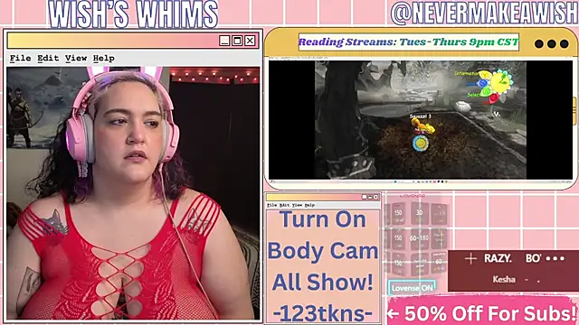 nevermakeawish online show from 07/19/26, 10:19