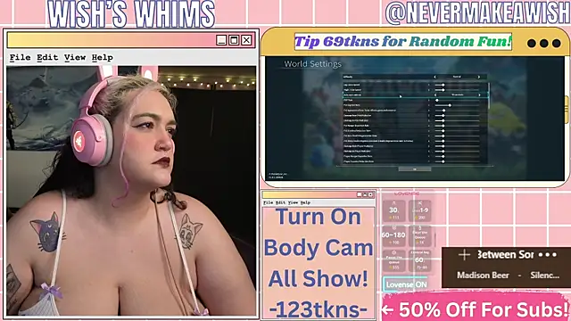 nevermakeawish online show from 07/21/26, 11:12