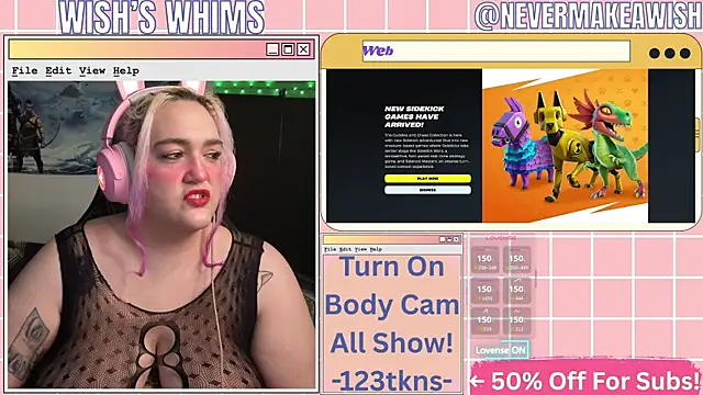 nevermakeawish online show from 07/24/26, 10:24