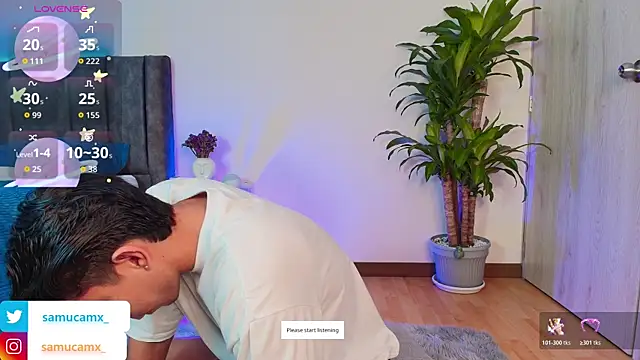 Snapshot of samucamx_ chatting on 10/30/25, 12:34 samucamx  online show from 10/30/25, 12:34