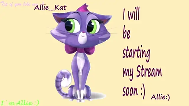 Snapshot of Allie_Kat chatting on 03/14/26, 02:55 Allie Kat online show from 03/14/26, 02:55