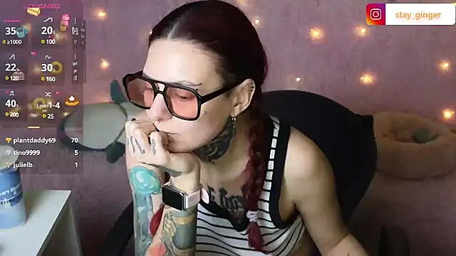 Ginger Stay online show from 01/21/25, 08:00