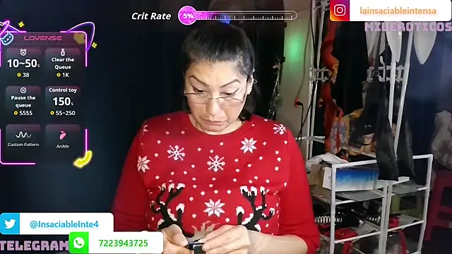 LaInsaciableIntensa online show from 05/07/26, 01:55
