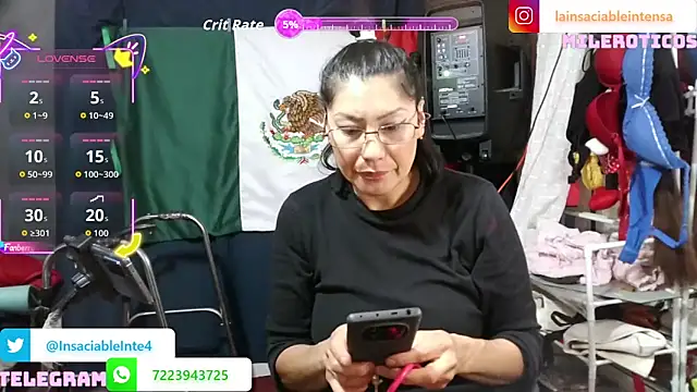 LaInsaciableIntensa online show from 06/15/26, 12:57