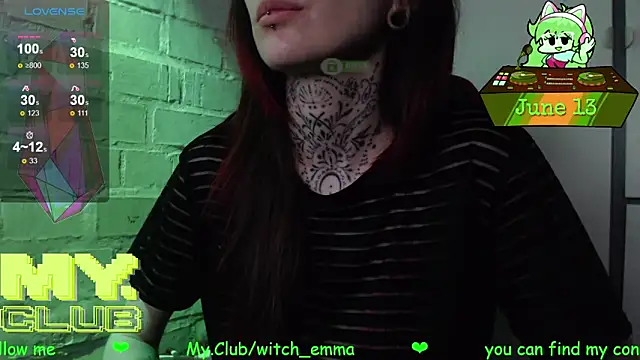 Snapshot of Witch_Emma chatting on 06/13/26, 08:01 Witch Emma online show from 06/13/26, 08:01