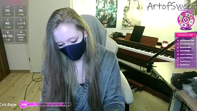 Snapshot of ArtofSweet chatting on 02/14/26, 08:05 ArtofSweet online show from 02/14/26, 08:05