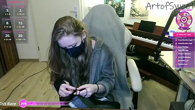 Snapshot of ArtofSweet chatting on 02/16/26, 08:27 ArtofSweet online show from 02/16/26, 08:27